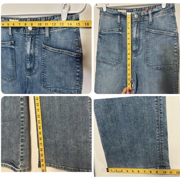 Anthropologie Pilcro 30/10 The Carpenter Wide-Leg Jeans High Rise Relaxed Denim - Picture 6 of 12